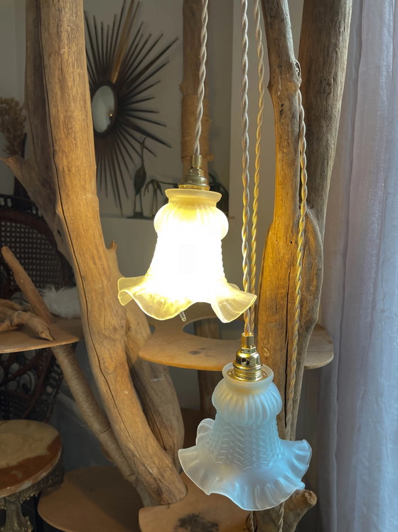 Coppia di lampade portatili Tulip vintage personalizzabili – Illuminazione, Metal, Brass, Art Deco (photo 8 of 11)