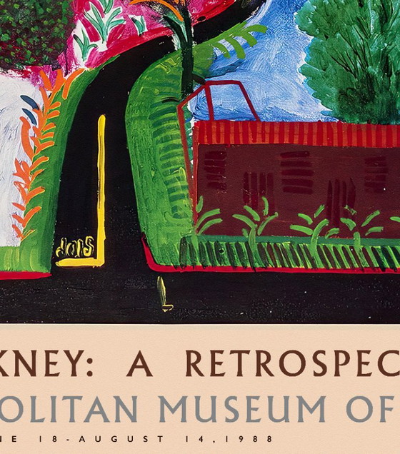 Image 1 of Nichols Canyon - David Hockney 1971 - Poster 61 × 91 cm