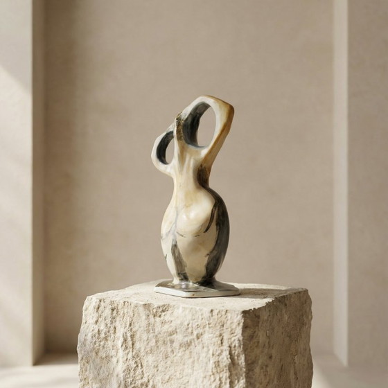 Image 1 of Scultura in ceramica biomorfa a forma femminile, vaso in stile moderno, Europa, XX secolo