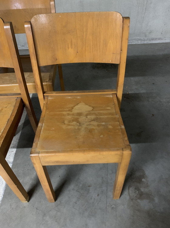 Image 1 of 7 chaises empilables Stako. 1942 - 1966 Denver - Pays-Bas.