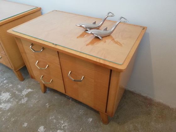 Image 1 of Tables de nuit luxueuses Mid Century Vintage Sideboards