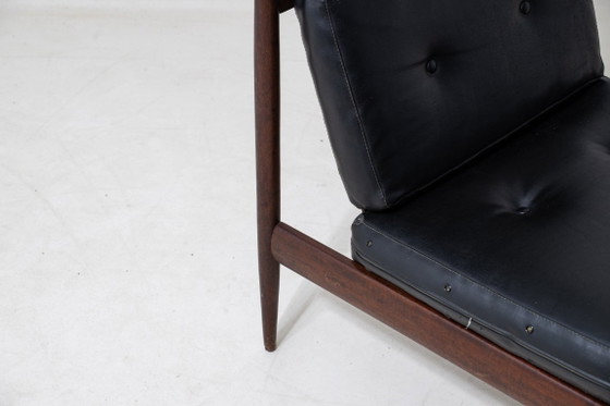 Slender lounge chair in teak, Belgium 1960s – Armchairs, Wood (photo 4 of 5)