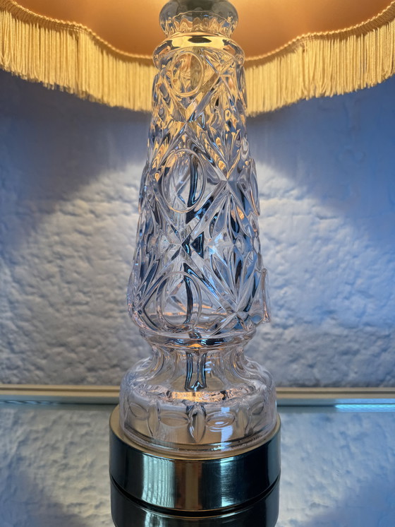 Image 1 of Lampe cristal style Hollywood Regency 80’s