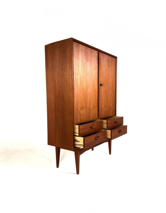 Credenza alta vintage danese in teak, anni '60 – Credenze alte, Wood (photo 6 of 11)