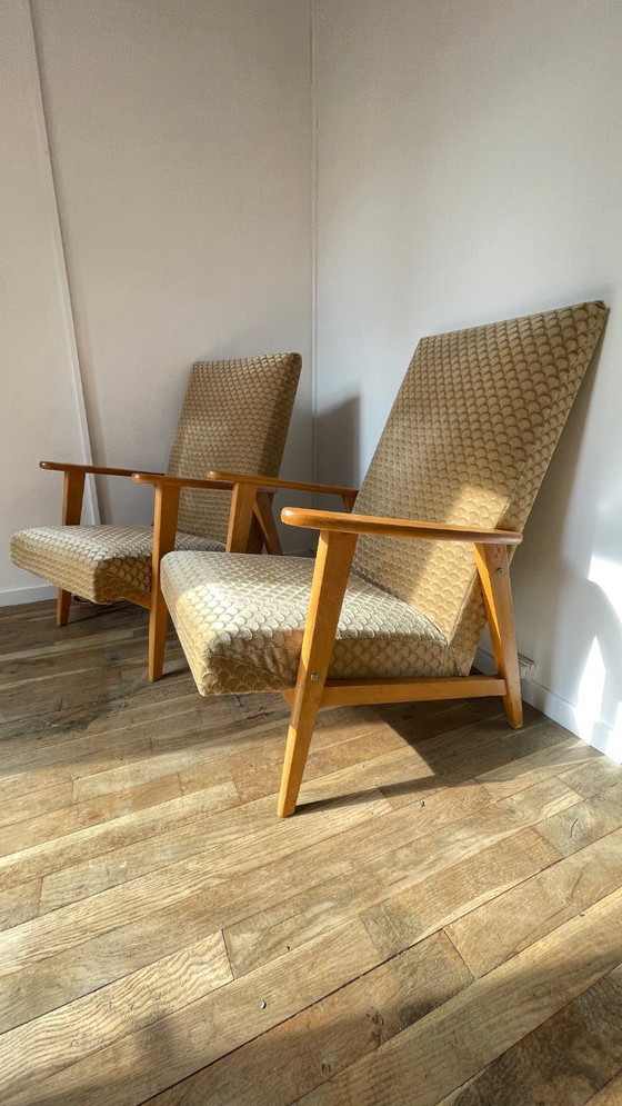 Image 1 of Vintage Armchairs by MANUCERE France