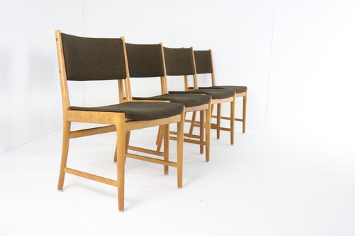 4X Kai Lynfeldt Larsen For Soren Wilasden Chairs Vintage