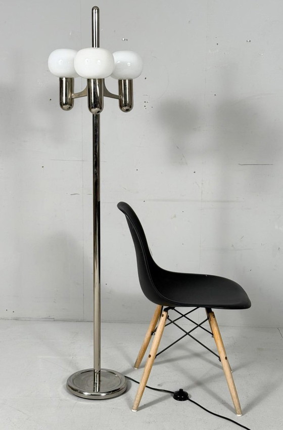 Image 1 of Mid-century floor lamp by Gaetano Sciolari, Italy, 1970s