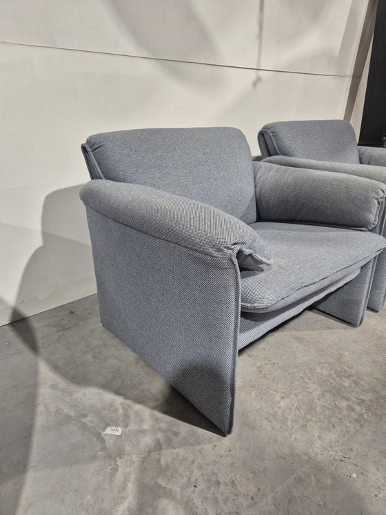 Image 1 of 2 x bora bora leolux armchair grey-blue fabric