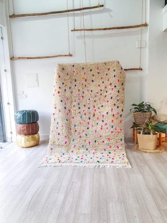 Image 1 of Tapis en laine pure fait main artisanale taille 150/250 cm