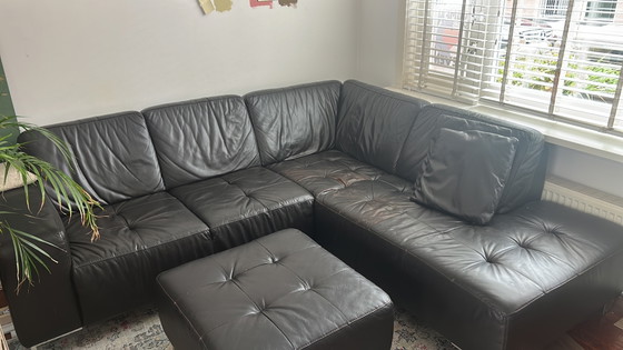 Leather Montel Corner Sofa – Modular sofas, Metal (photo 4 of 10)