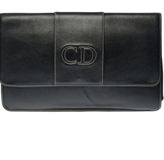 Image 1 of Borsa DIOR in cuoio nero - 240331469