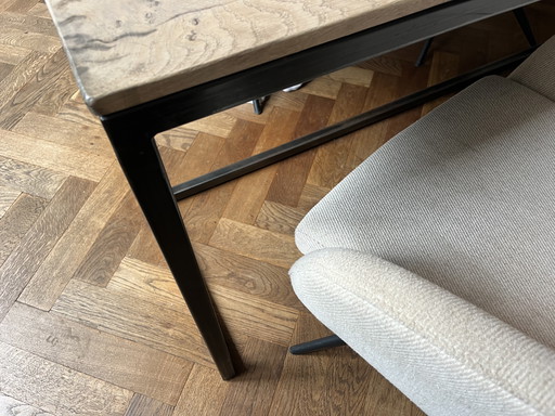 Industrial oak table from DT69 268x76x100