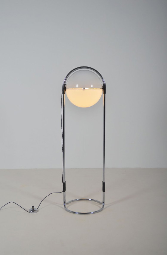 Image 1 of Zeldzame vloerlamp Coffee Bean door André Ricard voor Metalarte, jaren '70
