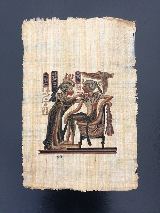 Large Papyrus (65 x 45 cm) 'Royal Couple'