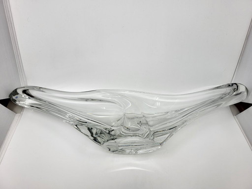 Coupe Oblongue Daum Nancy France En Cristal