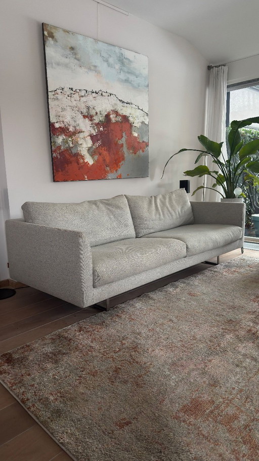 Monits Axel 3,5-Sitzer Wollsofa beige/grau meliert