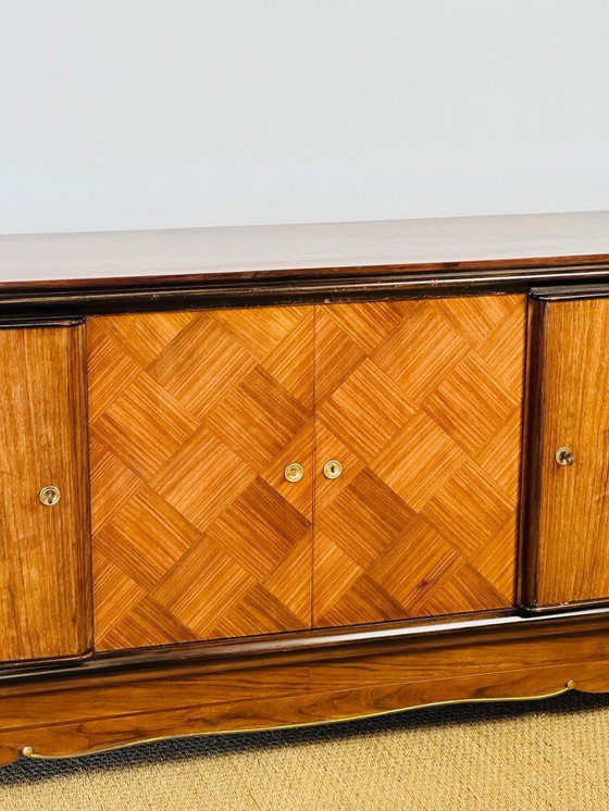 Image 1 of Credenza Art Déco in noce, Francia, 1950
