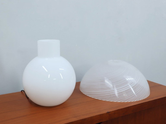 Image 1 of Murano-Glas-Pilz-Tischleuchte, VeART, 1970er Jahre