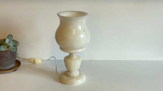 Tulip Lamp 1970s Alabaster Stone – Table lamps (photo 8 of 10)
