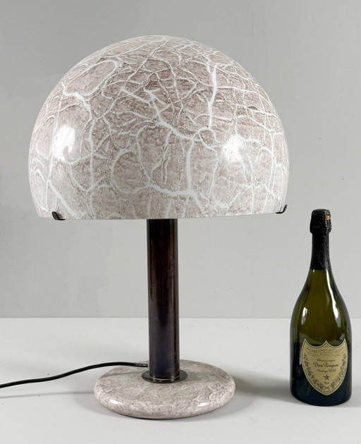 Tafellamp/paddenstoel lamp van Ludovico Diaz de Santillana voor Venini, model: 832, Italië, jaren 1960, zeldzaam exemplaar