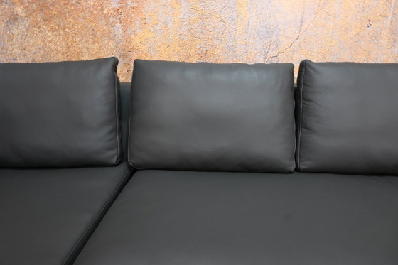 Image 1 of NEW upholstered grey leather B&B Italia Charles designer corner sofa