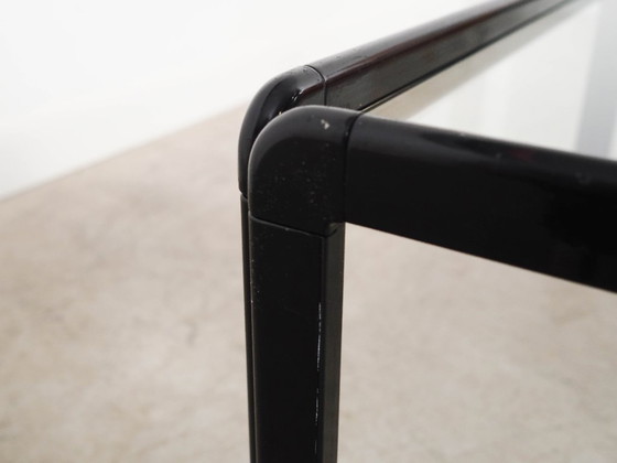 Image 1 of Vierkante glazen salontafel, Italiaans design, jaren 70, gemaakt in Italië.