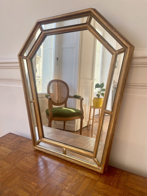 Glazed mirror