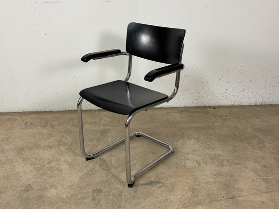 Image 1 of Sedia a sbalzo S43F di Mart Stam per Thonet, anni '70, set di 4 pezzi