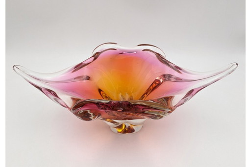 Plateau en verre - verre d'art.
