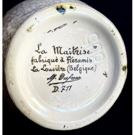 Image 1 of Boch Frères Keramis Maurice Dufrène Vaas