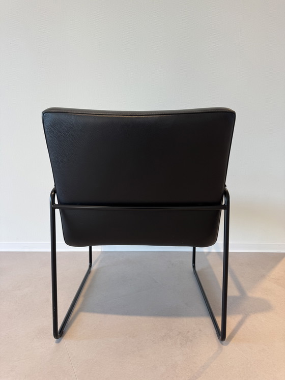 Image 1 of 2 fauteuils Leolux en cuir noir