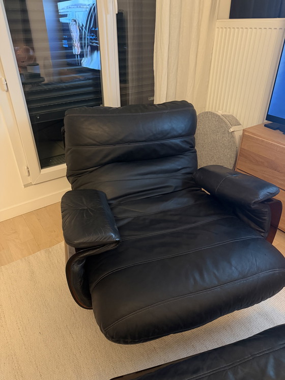 Image 1 of Armchair, ligne roset Marsala black leather