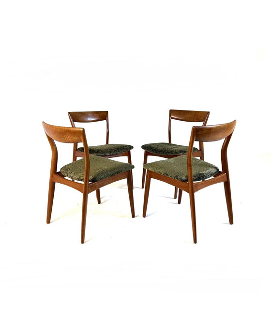 Image 1 of 4x restored dining room chair, Viborg Stolefabrik '60