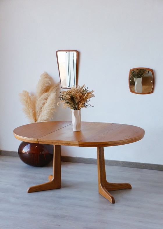 Image 1 of Extendable Vintage Oak Dining Table | Scandinavian Design