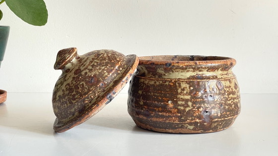 Image 1 of Pentola in gres pirite vintage