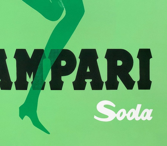 Image 1 of Campari Soda publicité vintage par Marangolo 1968 - Poster 70 x 100 cm