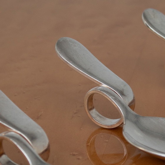 Image 1 of 12 Cucchiai da degustazione in argento di Broggi Milano