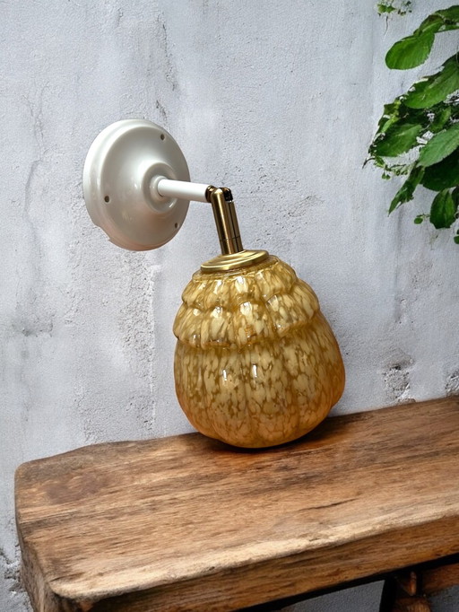 Art Deco Globe Reclining Wall Sconce