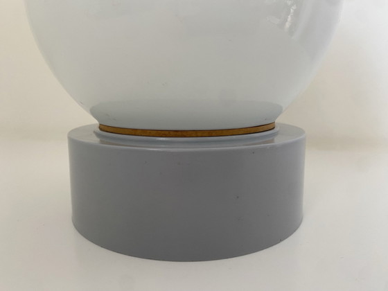 Plafoniera/ Lampada da parete Vintage Corodex, Vetro opale / Anni '70, Plafoniere, Plastica, Grigio (foto 2 di 8)