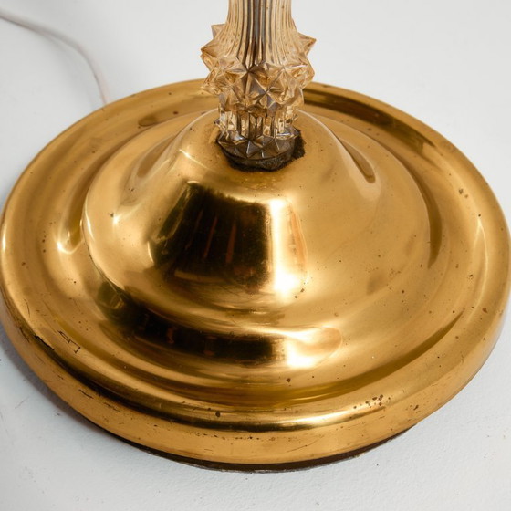 Image 1 of MK10968 Brass and Crystal Floor Lamp