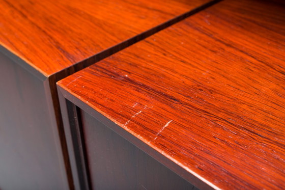 Image 1 of  Mensole da parete modulari in palissandro tedesco di IDEE Mobel, anni '60, set di 25 pezzi