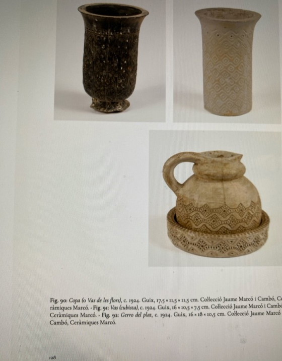 Coppa di fiori di Adolf Fargnoli 1924 – Marcó Quart Gerona, Vasi, Ceramica (photo 7 of 9)