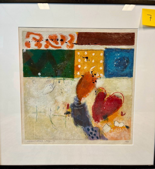 Schilderij Alexander Vogels zeefdruk 17/90