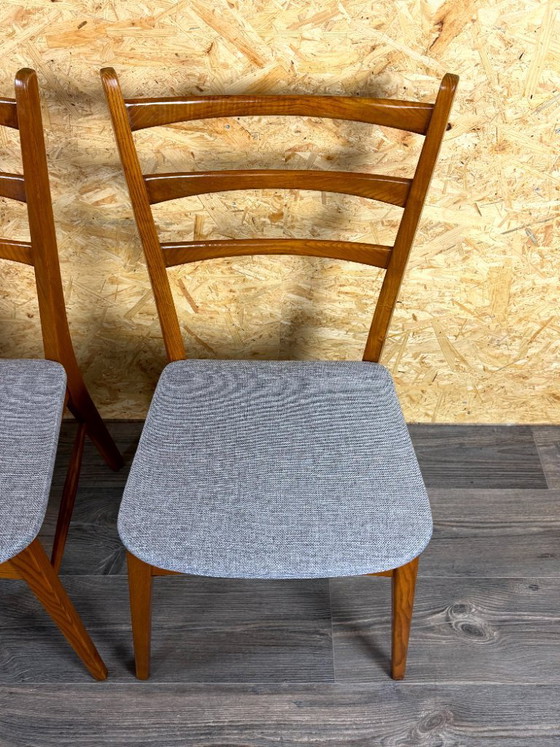 Image 1 of 4 sedie da pranzo anni '60/'70, design danese moderno di metà secolo.