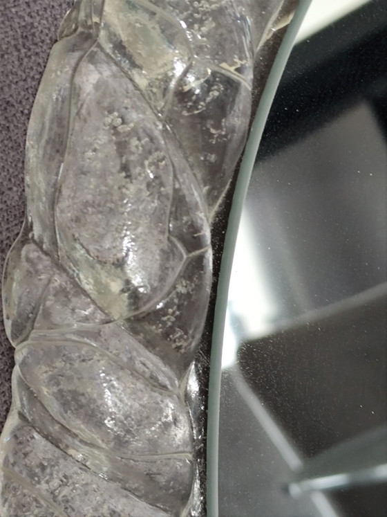 Image 1 of Vintage Space Age spiegel Hillebrand 22 220 | Acryl matglas uit de jaren 70 | Verlicht | Designklassieker

