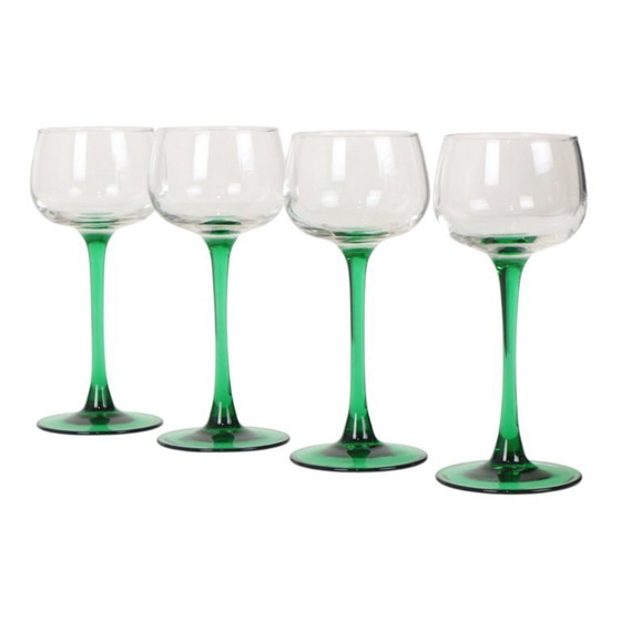 Image 1 of Set Van 4 Vintage Luminarc Wijnglazen