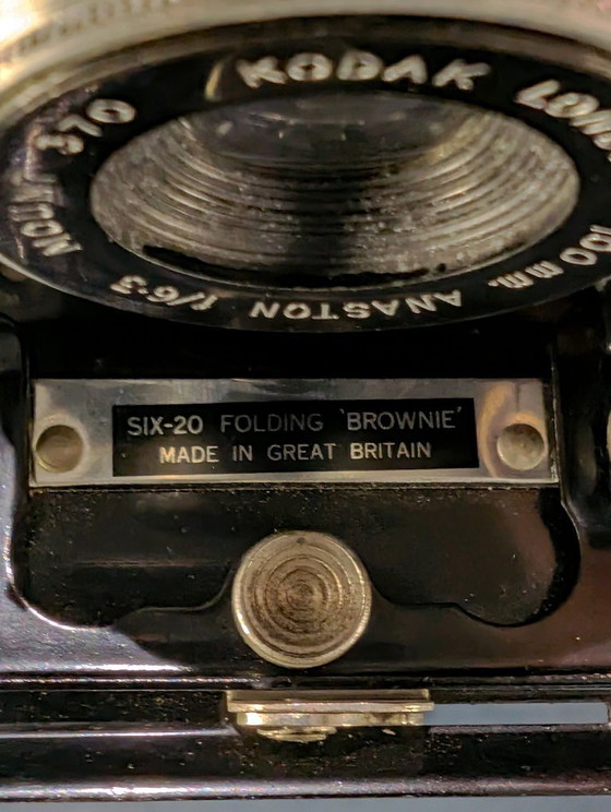 Six-20 Folding Brownie, Second Model 1948–1954 Made in UK – Kodak, Objets déco, Glass, Leather (photo 4 of 15)