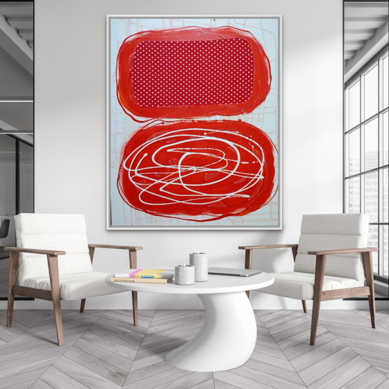 Antadze Abstract Composition XXL – Paintings & Drawings, Canvas, Textile (photo 5 of 15)
