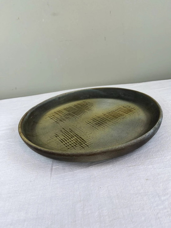 Grande piatto in gres smaltato firmato Tournay – Stoviglie, Porcelain, Bauhaus (photo 2 of 7)