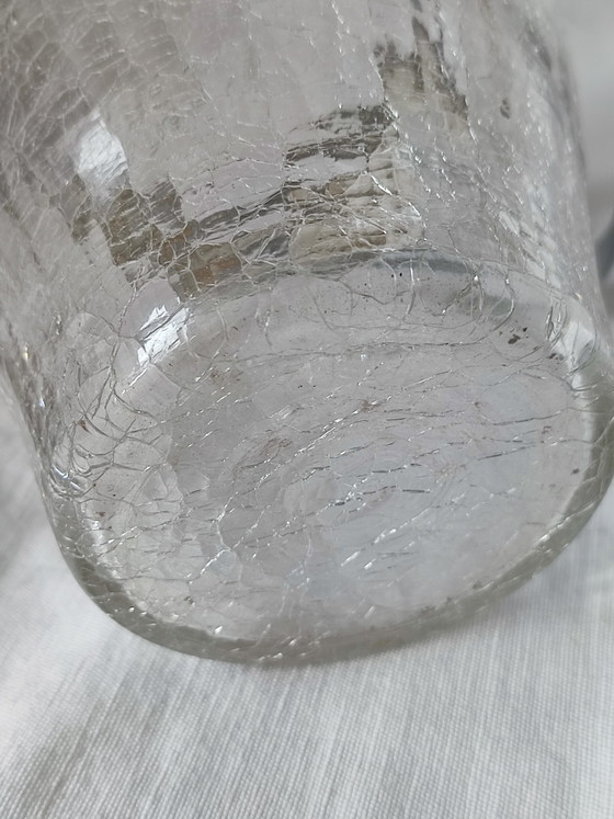 Seau à glace en verre fissuré, glaçons, apéritif, années 1950 – Demeyere Inalterable, Accessoires de table (photo 6 of 9)